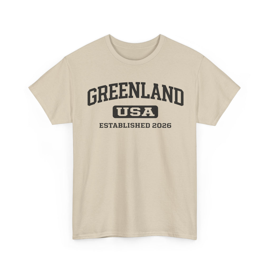 Greenland T-Shirt | Collegiate Arch Logo, Menswear Viral