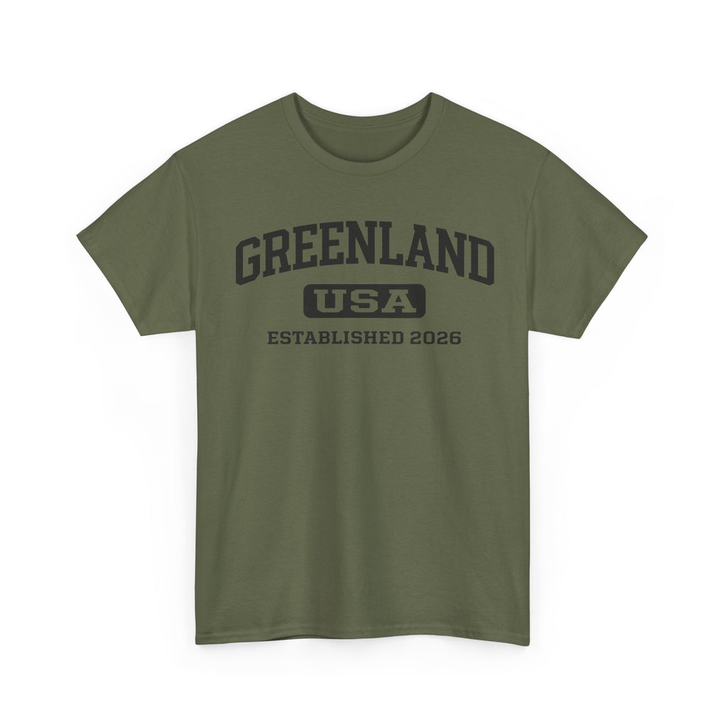 Greenland T-Shirt | Collegiate Arch Logo, Menswear Viral