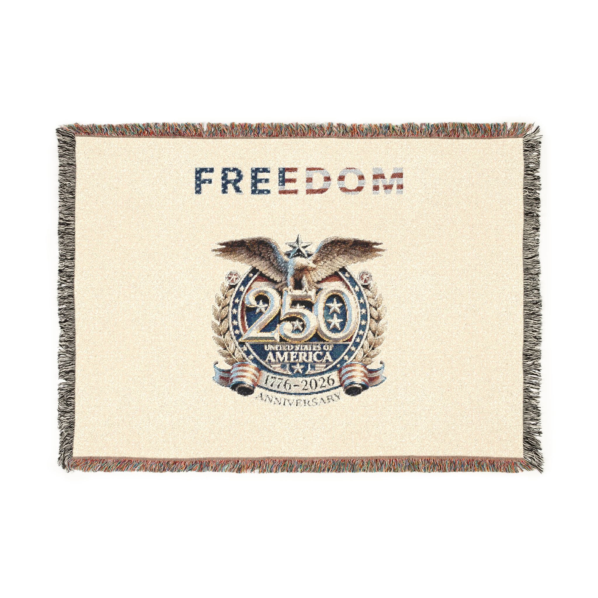 Freedom 250th Anniversary Woven Blanket July 4th