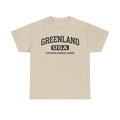 Greenland T-Shirt | Collegiate Arch Logo, Menswear Viral