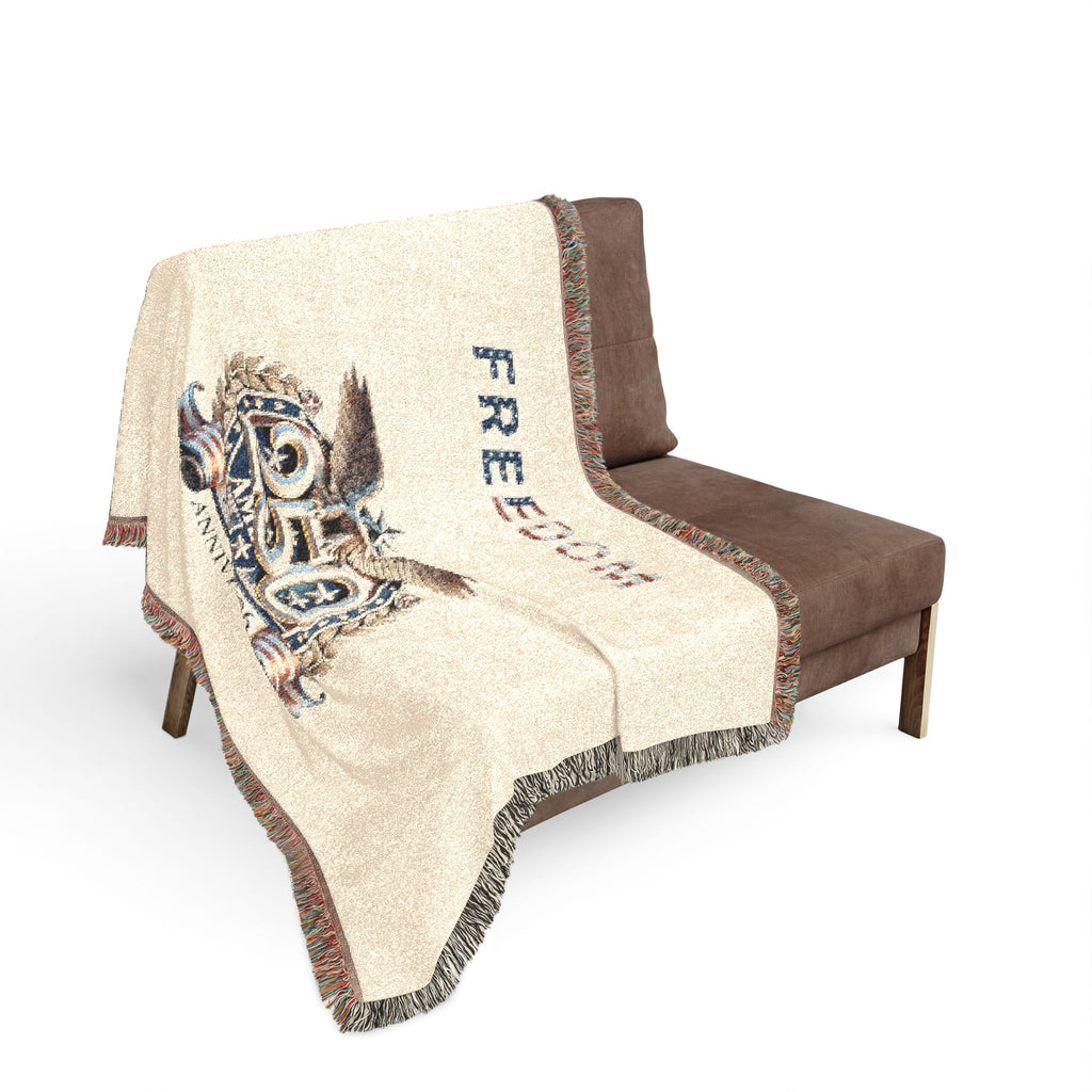 Freedom 250th Anniversary Woven Blanket July 4th