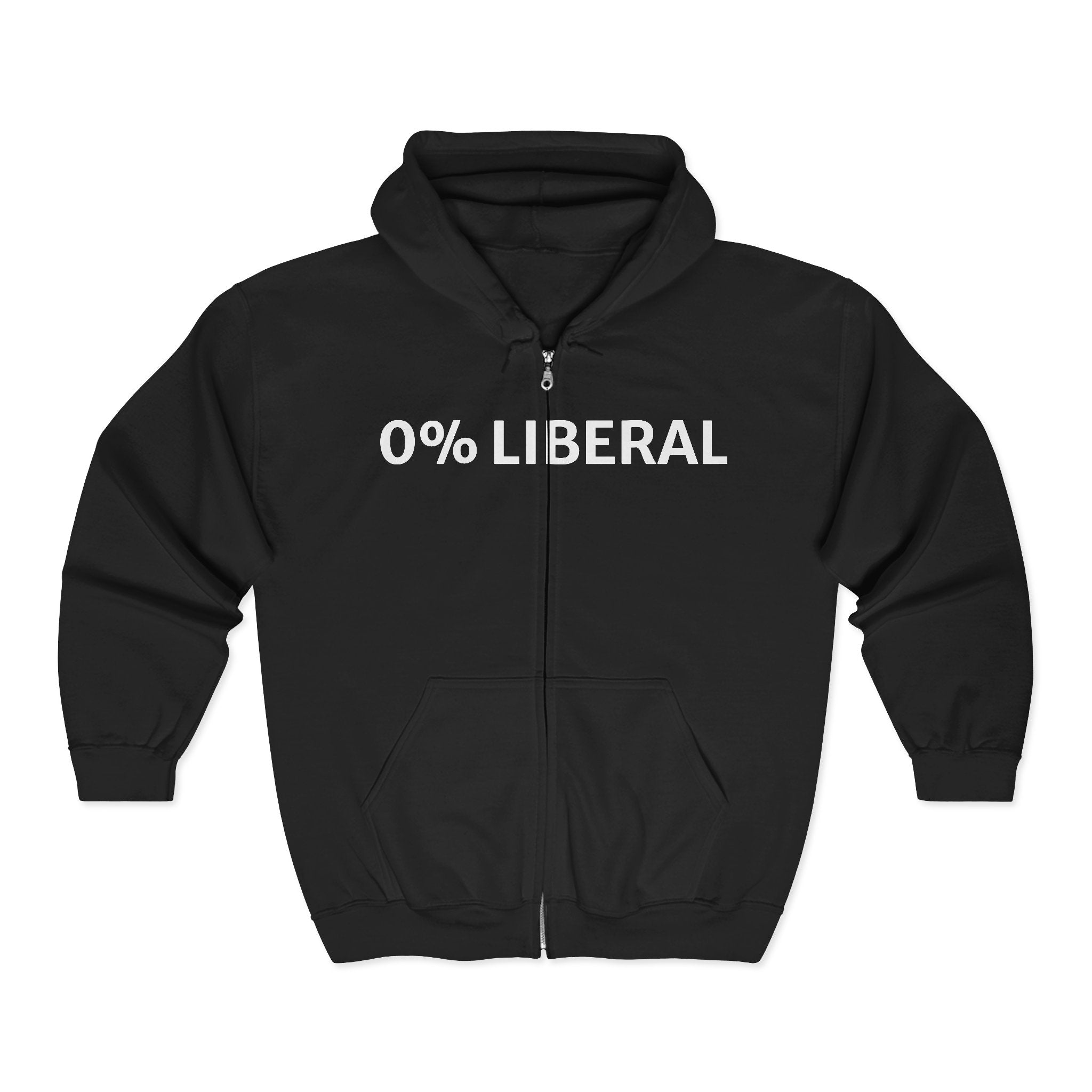 0 Percent lib Unisex Heavy Blend™ Full Zip Hooded Sweatshirt Funny Thanksgiving Gift Christmas Dad